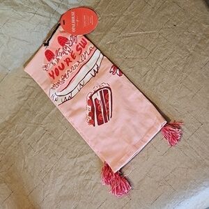 OPALHOUSE pink/red Kitchen Towel 100% Cotton Tea towel NWT
